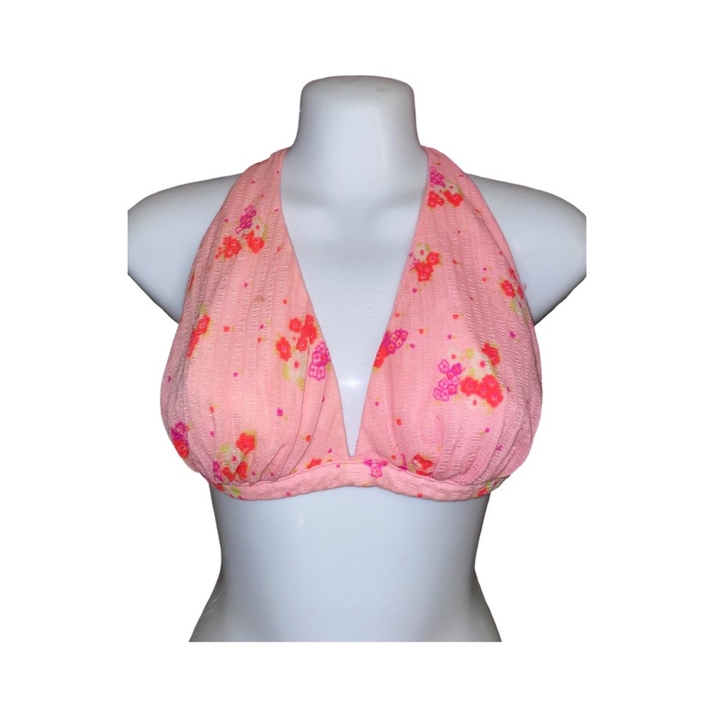 Floral Halter Bikini Top Made by High Tide